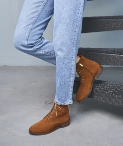 Femme Paire et Fils Boots-Boots À lacets femme daim