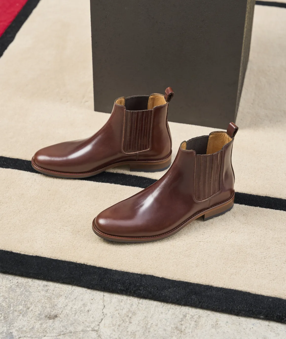 Homme Paire et Fils Bottines-Bottine western en cuir