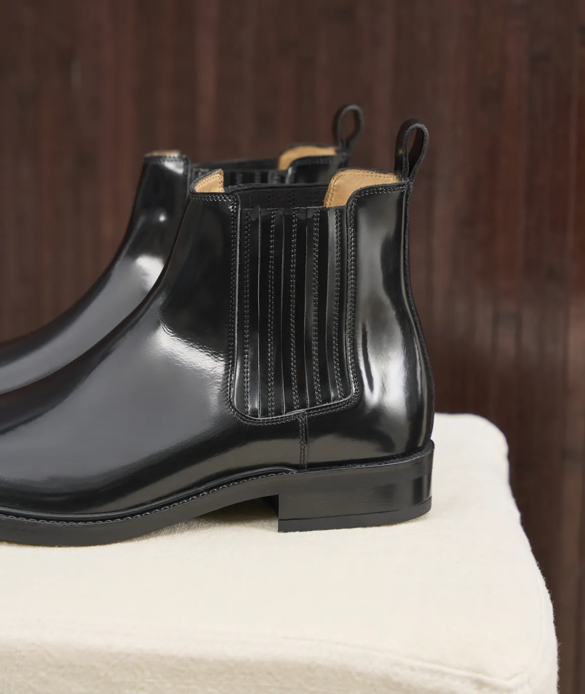 Homme Paire et Fils Bottines-Bottine western en cuir vernis