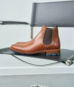 Homme Paire et Fils Bottines-Bottines chelsea À crampons en cuir