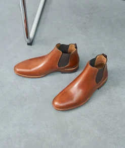 Homme Paire et Fils Bottines-Bottines chelsea À crampons en cuir 