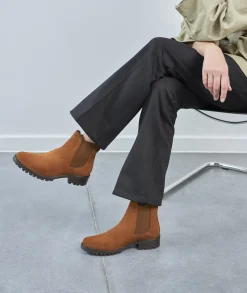 Femme Paire et Fils Boots-Bottines chelsea commando en daim