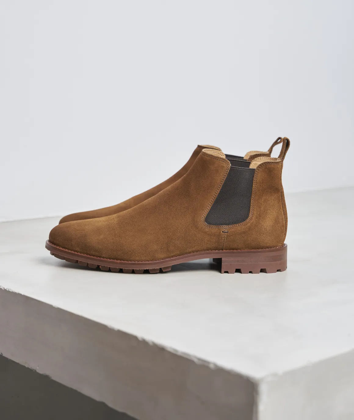 Homme Paire et Fils Bottines-Bottines chelsea commando daimfeuilles mortes