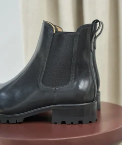 Femme Paire et Fils Boots-Bottines chelsea commando en cuir