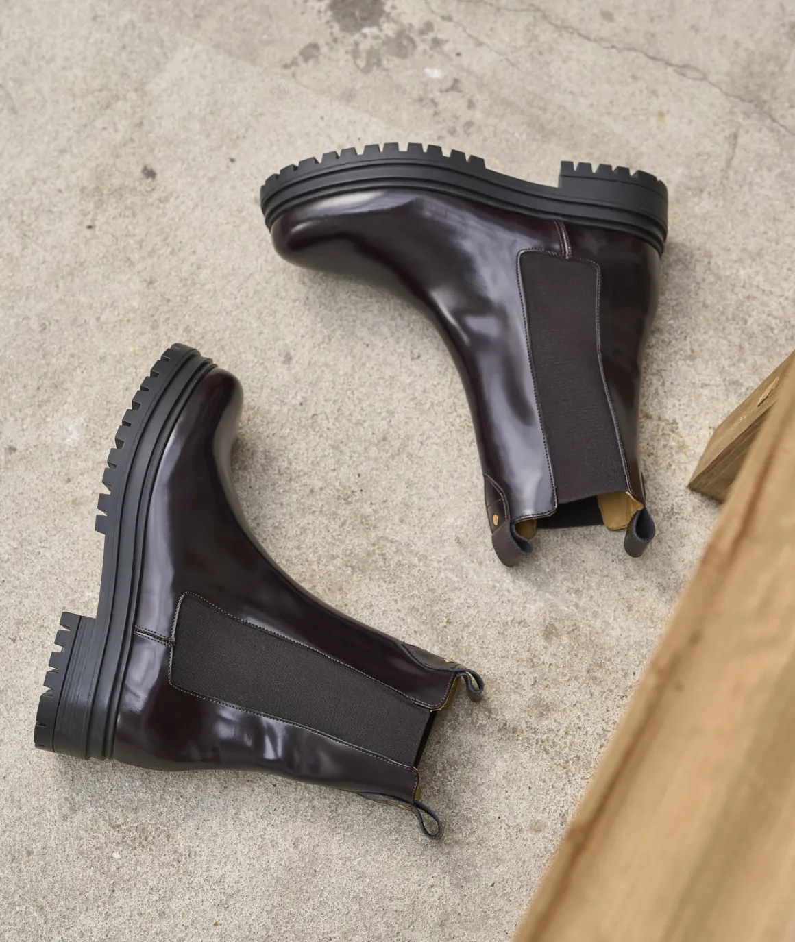 Femme Paire et Fils Boots-BOTTINES CHELSEA en CUIR