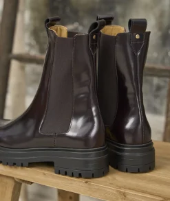 Femme Paire et Fils Boots-BOTTINES CHELSEA en CUIR