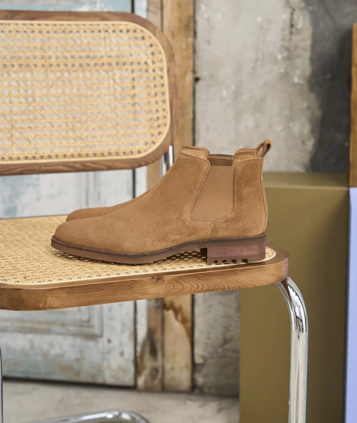 Homme Paire et Fils Bottines-Bottines chelsea en daim