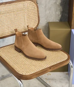 Homme Paire et Fils Bottines-Bottines chelsea en daim