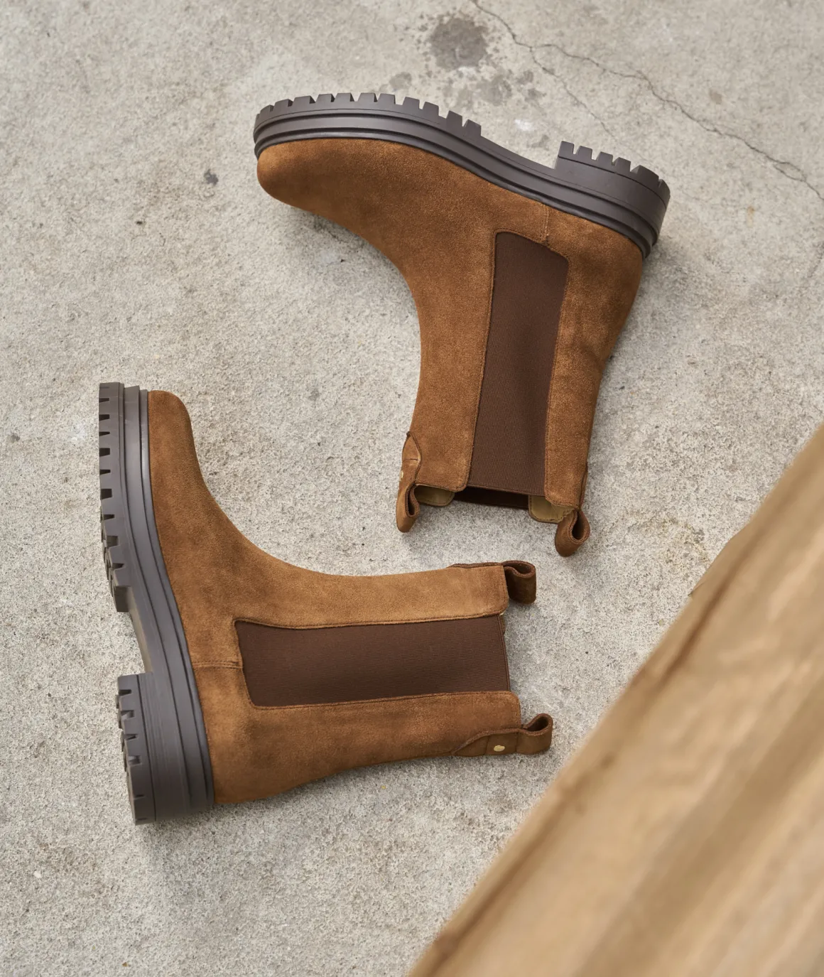 Femme Paire et Fils Boots-BOTTINES CHELSEA FEMME daim