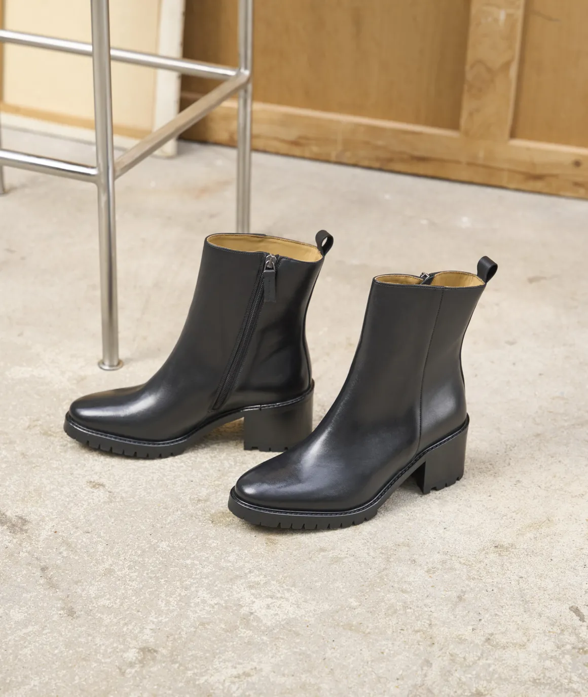 Femme Paire et Fils Boots-Bottines Femme en cuir