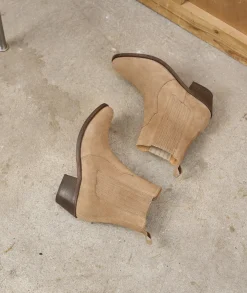 Femme Paire et Fils Boots-BOTTINES FEMME EN DAIM