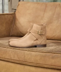 Homme Paire et Fils Bottines-Bottines Jodhpur en daim
