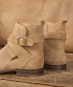 Homme Paire et Fils Bottines-Bottines Jodhpur en daim