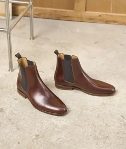 Homme Paire et Fils Bottines-chelsea boots en cuir