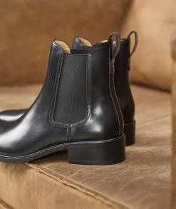 Femme Paire et Fils Boots-chelsea boots femme cuir