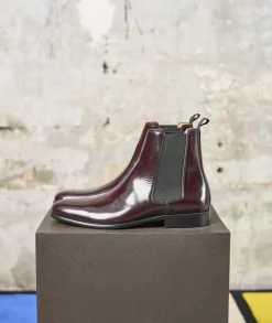 Homme Paire et Fils Bottines-chelsea boots montantes en cuir