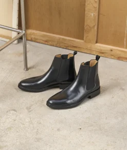 Homme Paire et Fils Bottines-chelsea boots montantes en cuir