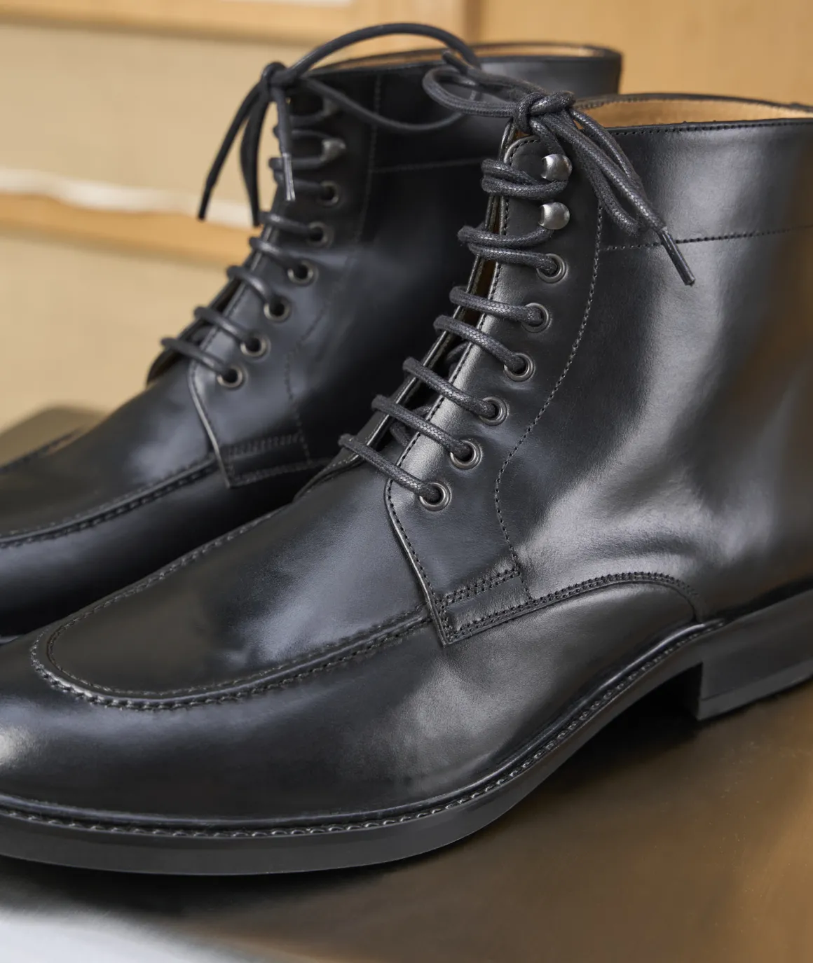 Homme Paire et Fils Combat Boots Homme-Combat boots homme en cuir