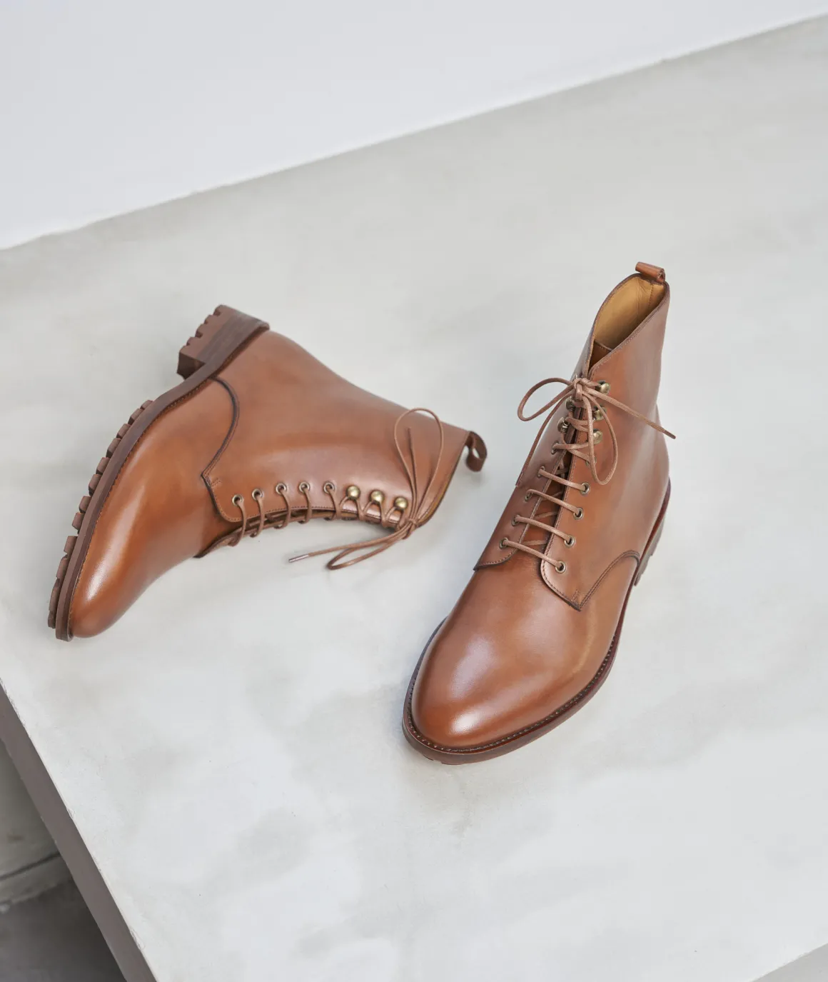 Homme Paire et Fils Combat Boots Homme-COMBAT BOOTS HOMME EN CUIR