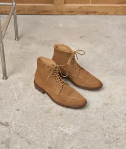 Homme Paire et Fils Combat Boots Homme-Combat boots homme en daim
