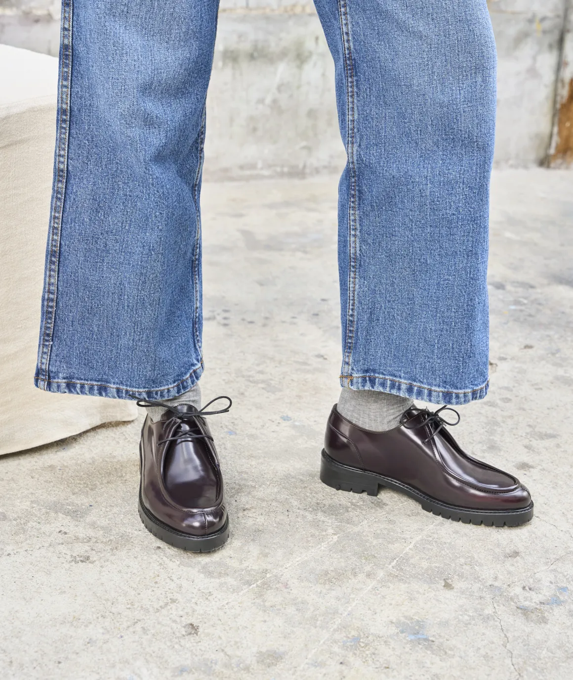 Femme Paire et Fils Mocassins Et Derbies-derbies en cuir