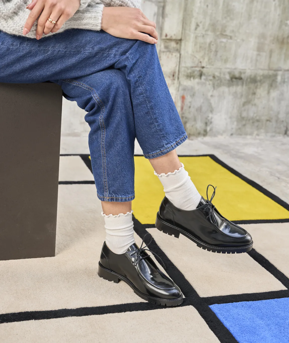 Femme Paire et Fils Mocassins Et Derbies-derbies en cuir