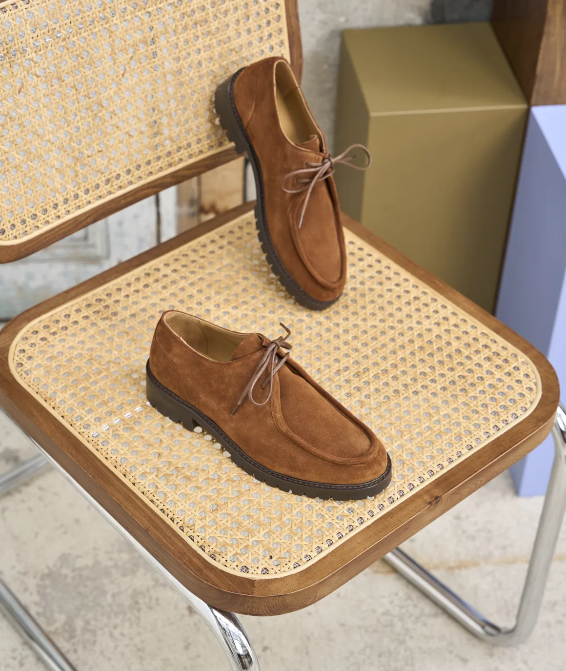 Femme Paire et Fils Mocassins Et Derbies-Derbies femme en daim