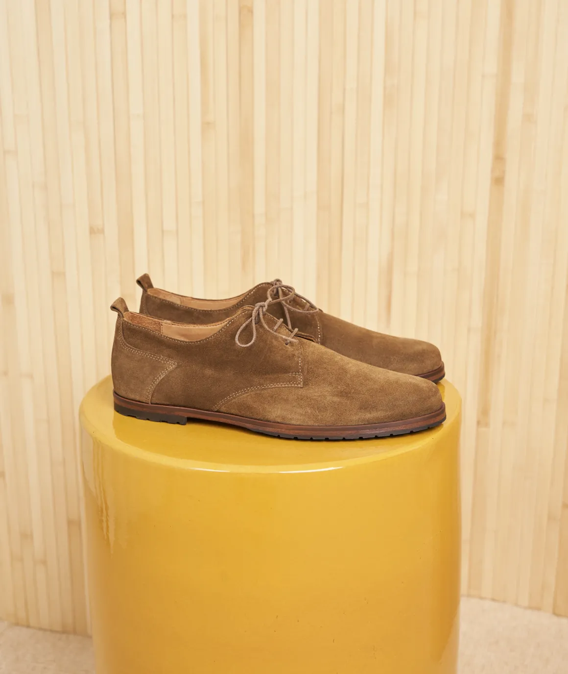 Homme Paire et Fils Derbies Et Richelieu-Derbies homme en daim feuilles mortes