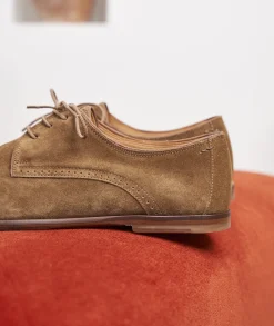 Homme Paire et Fils Derbies Et Richelieu-Derbies homme en daim feuilles mortes