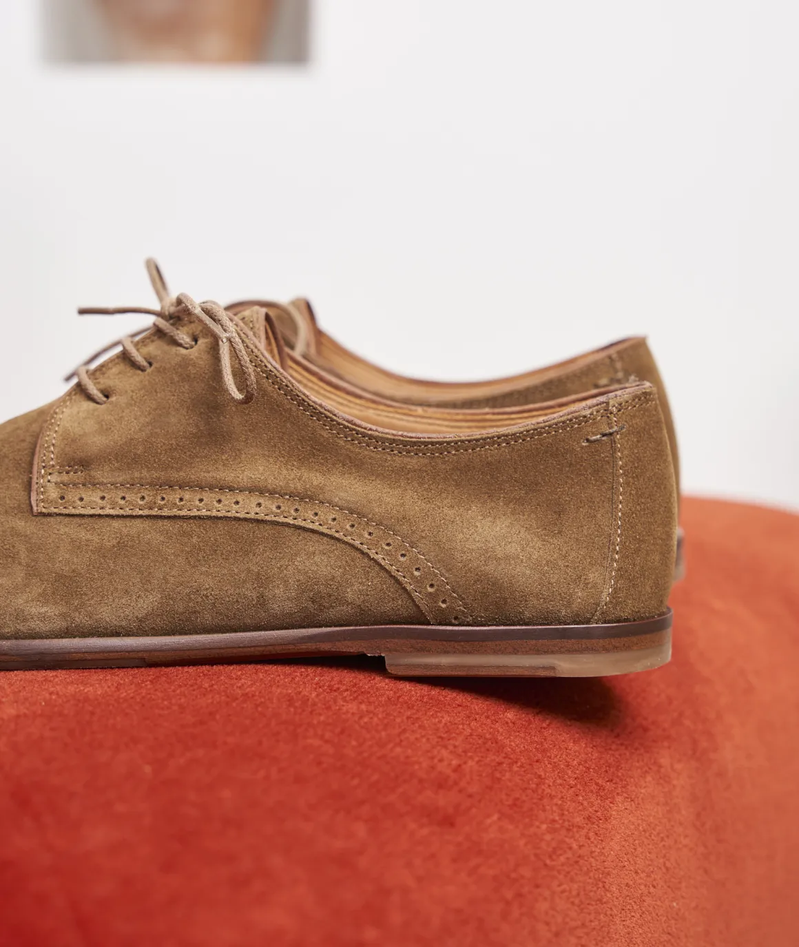 Homme Paire et Fils Derbies Et Richelieu-Derbies homme en daim feuilles mortes