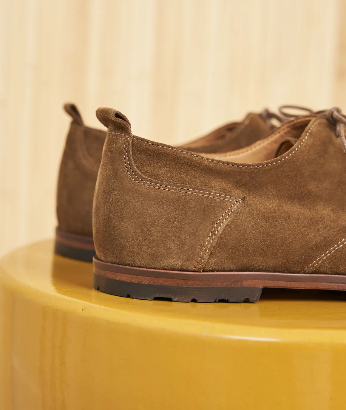 Homme Paire et Fils Derbies Et Richelieu-Derbies homme en daim feuilles mortes