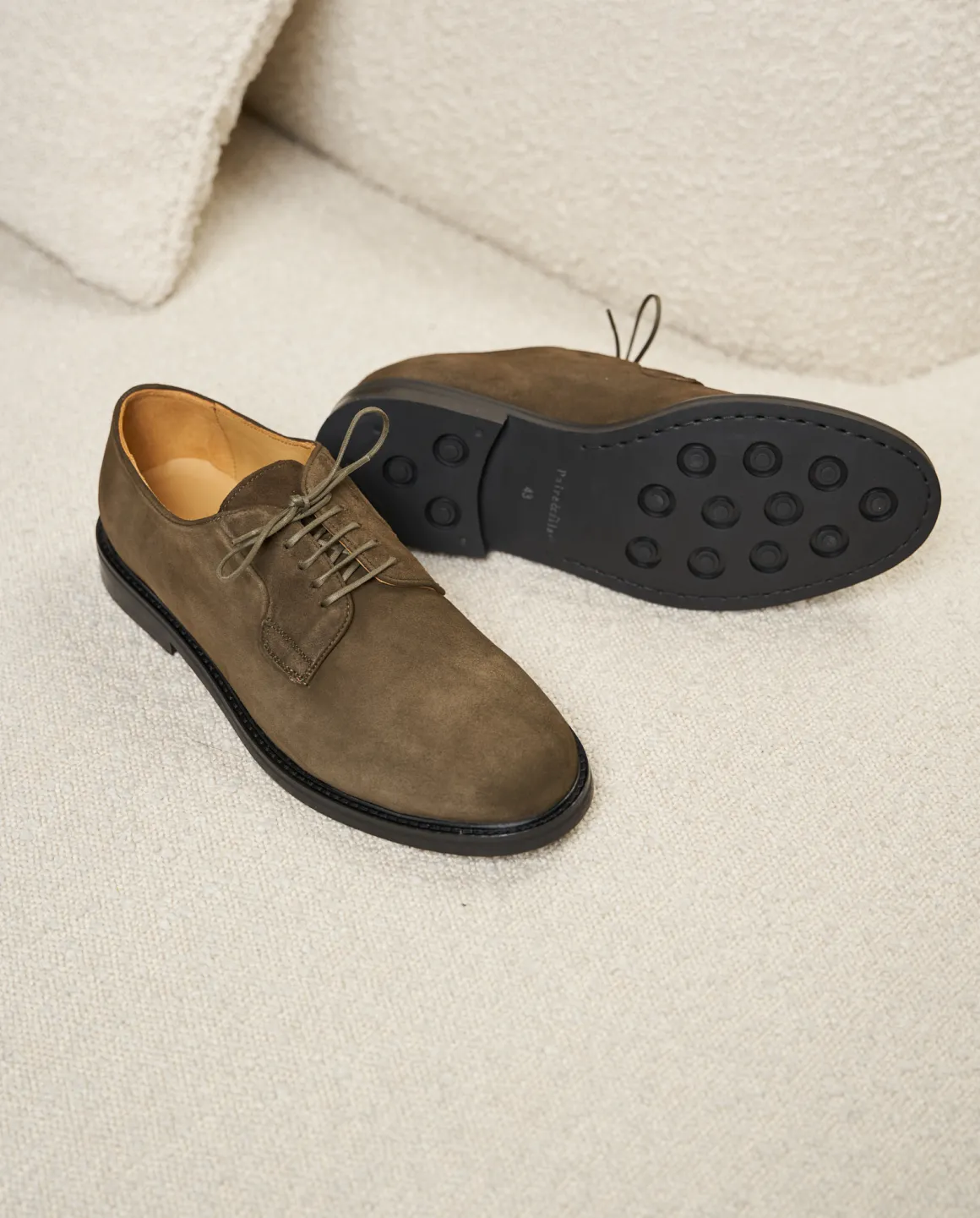 Homme Paire et Fils Derbies Et Richelieu-DERBIES HOMME EN DAIM