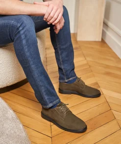 Homme Paire et Fils Derbies Et Richelieu-DERBIES HOMME EN DAIM