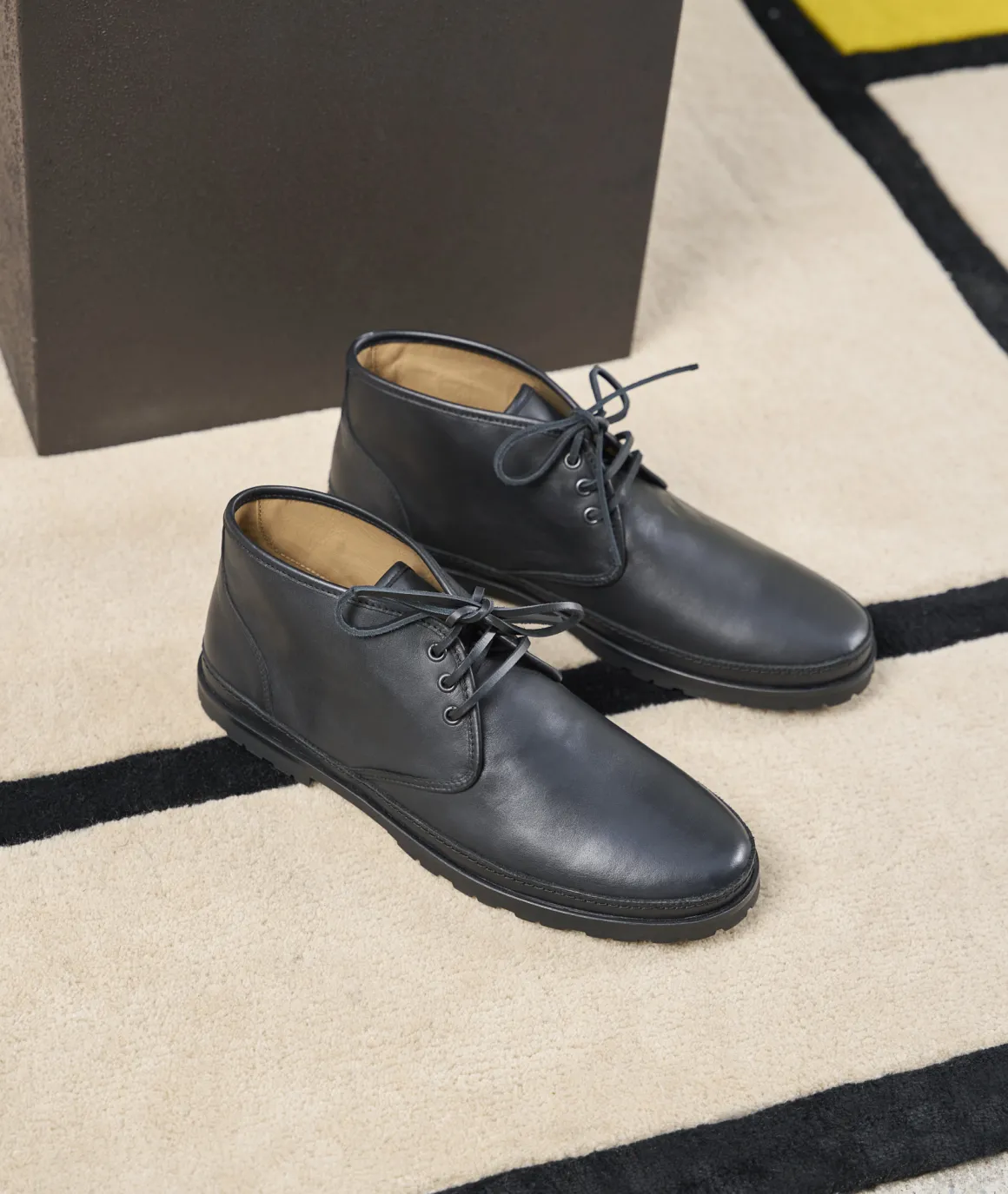 Homme Paire et Fils Desert Boots-Desert boots cuir