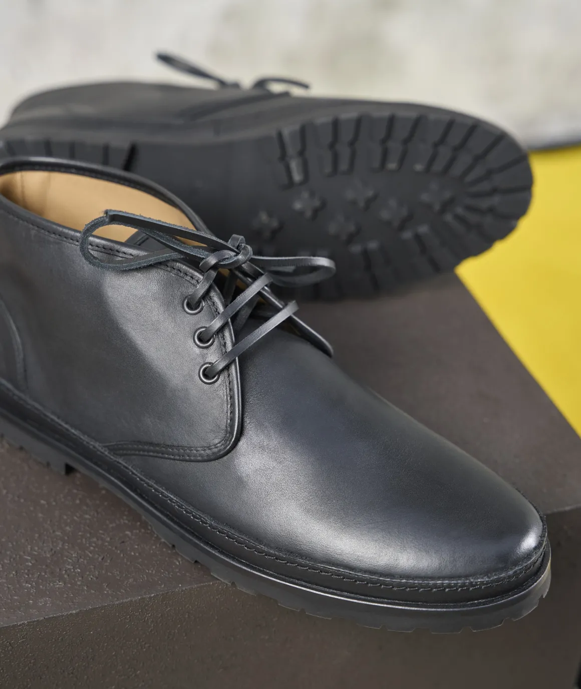 Homme Paire et Fils Desert Boots-Desert boots cuir