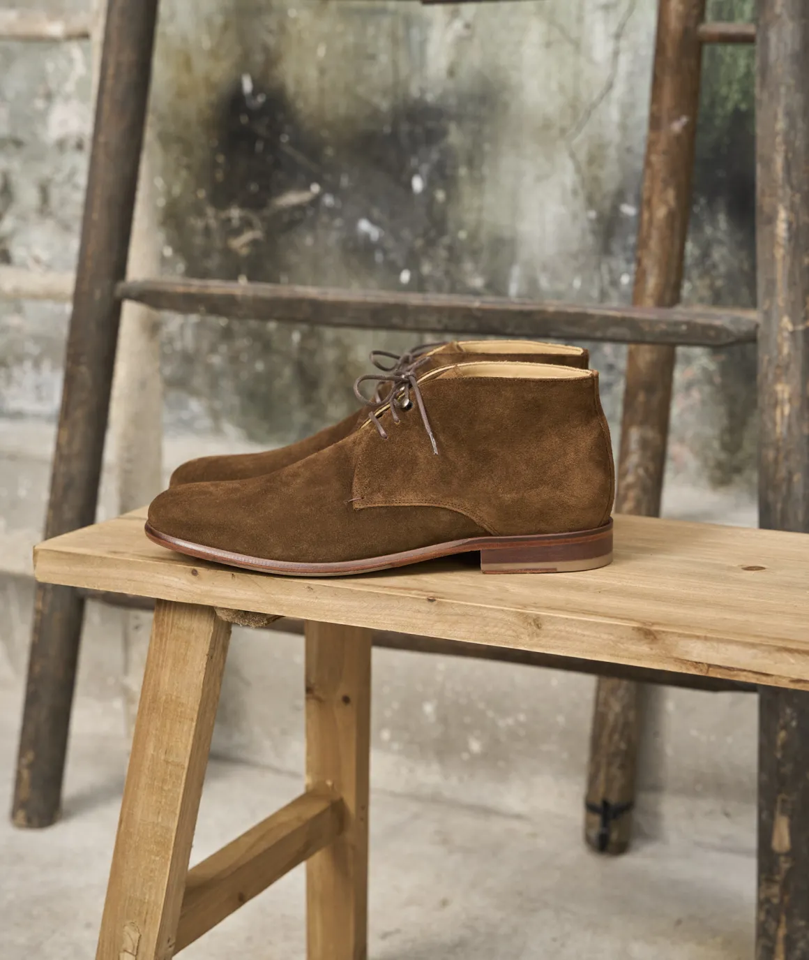 Homme Paire et Fils Desert Boots-desert boots en daim