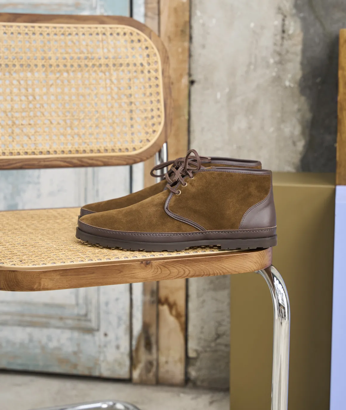 Homme Paire et Fils Desert Boots-Desert boots en daim