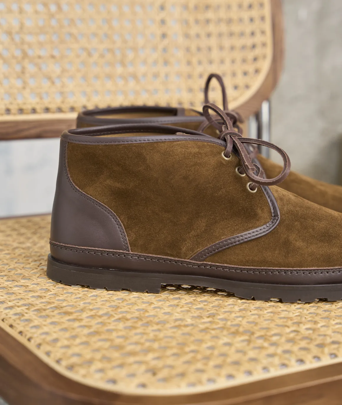 Homme Paire et Fils Desert Boots-Desert boots en daim
