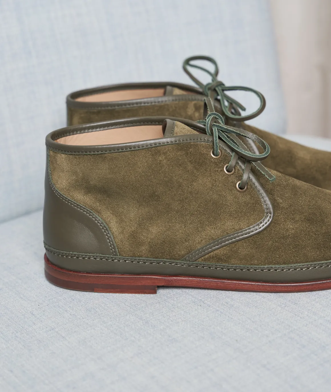 Homme Paire et Fils Desert Boots-desert boots en daim