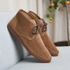 Homme Paire et Fils Desert Boots-Desert boots en Daim Marron