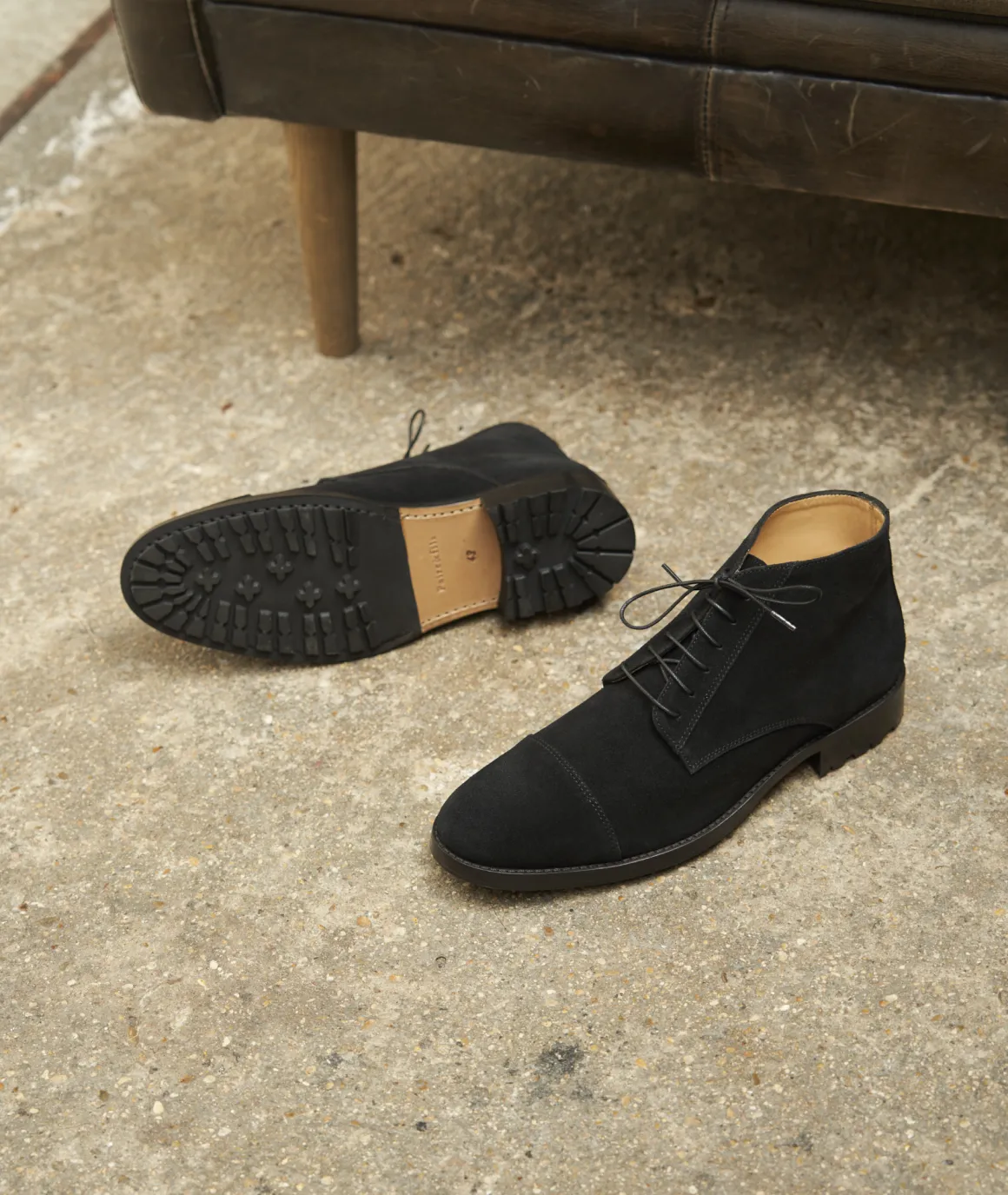 Homme Paire et Fils Desert Boots-Desert boots en daim