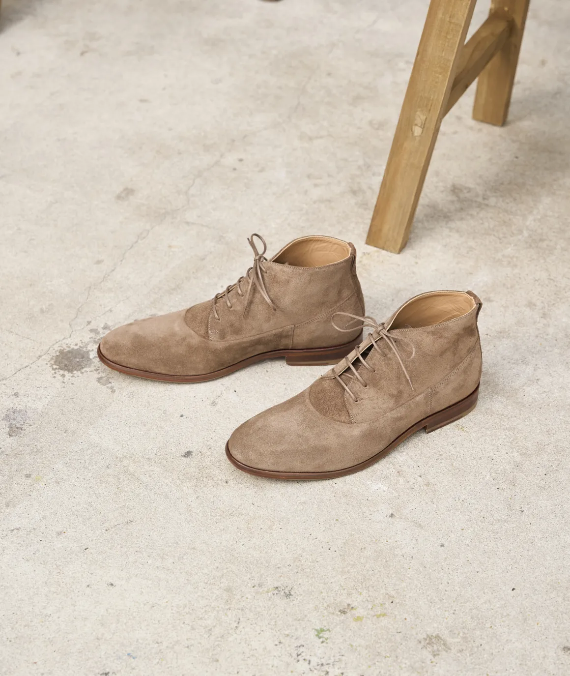 Homme Paire et Fils Desert Boots-Desert boots en daim