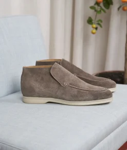 Homme Paire et Fils Desert Boots-Desert boots en daim gris ardoise