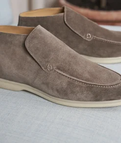 Homme Paire et Fils Desert Boots-Desert boots en daim gris ardoise