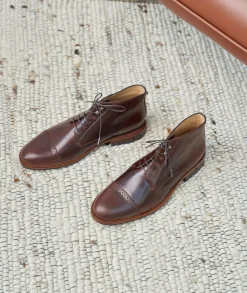 Homme Paire et Fils Desert Boots-DESERT BOOTS HOMME EN CUIR PATINÉ