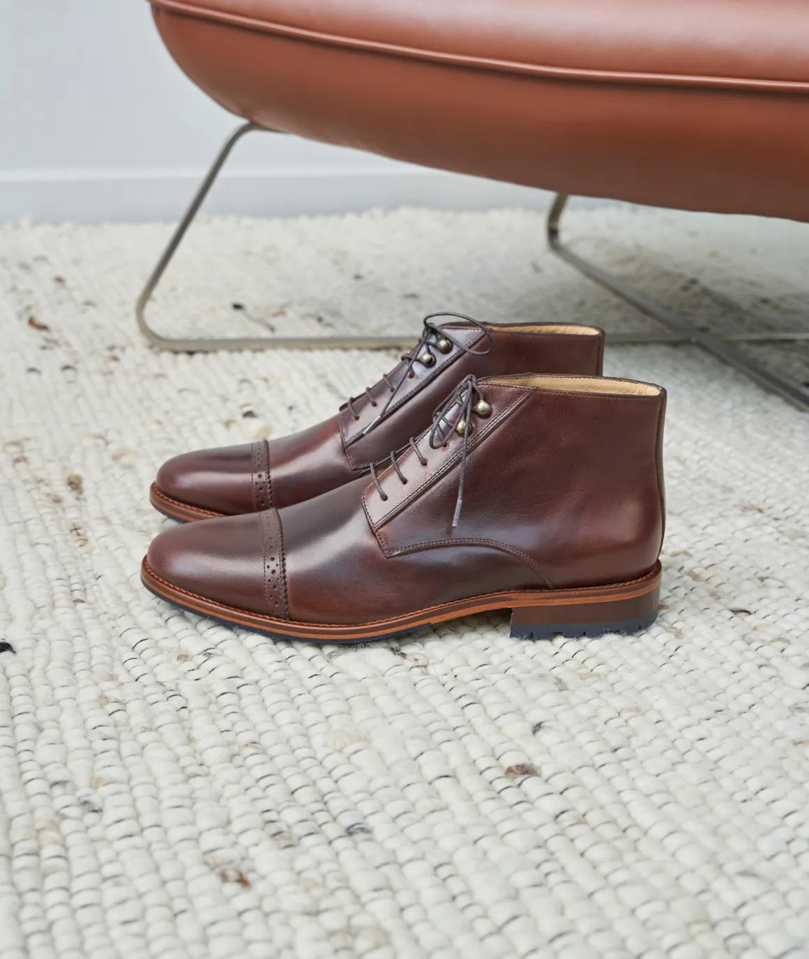 Homme Paire et Fils Desert Boots-DESERT BOOTS HOMME EN CUIR PATINÉ