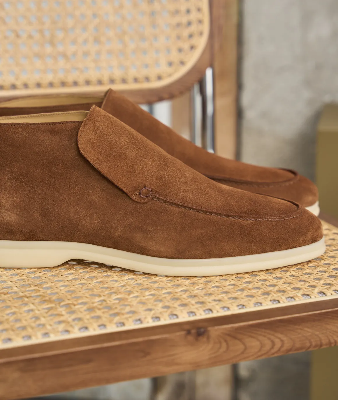 Homme Paire et Fils Desert Boots-Desert boots souple daim