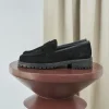 Femme Paire et Fils Mocassins Et Derbies-MOCASSIN CRANTÉ FEMME EN DAIM NOIR