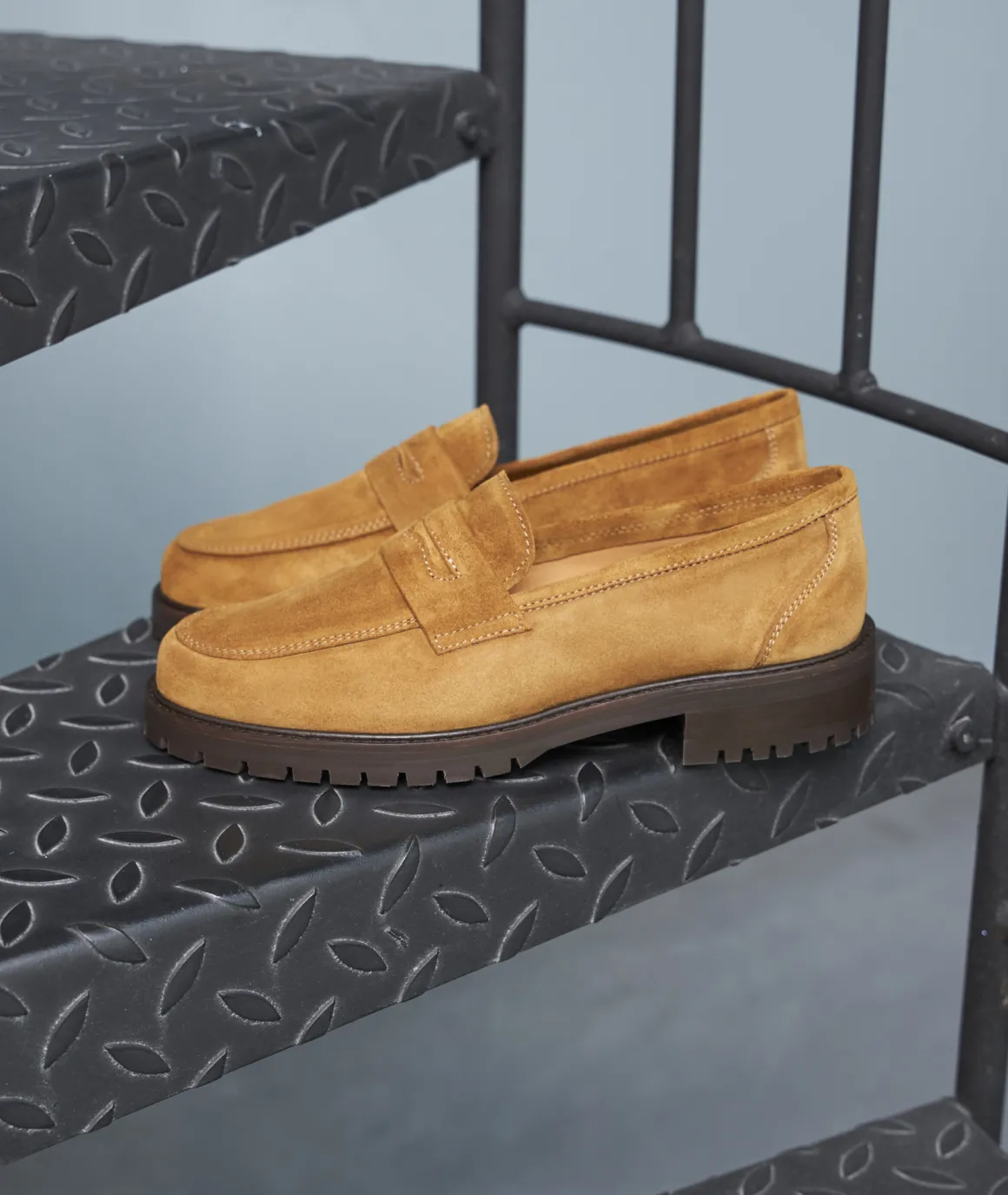 Femme Paire et Fils Mocassins Et Derbies-MOCASSIN CRANTÉ FEMME EN DAIM