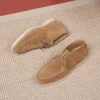 Homme Paire et Fils Mocassins-Mocassin en daim